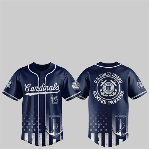 2025 Cardinals US Coast Guard Semper Paratus Jersey - Grishko.com