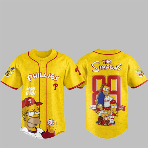 2025 Phillies The Simpsons Jersey - Grishko.com
