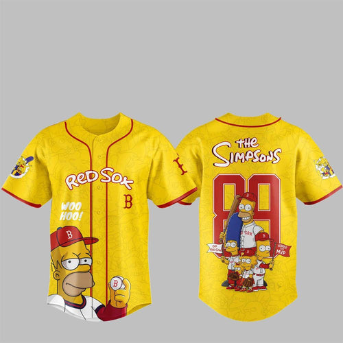 2025 Red Sox The Simpsons Jersey - Grishko.com