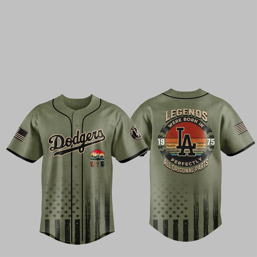 LA Dodgers Legends Were Born 1975 Camo Jersey 2025 - Grishko.com