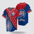 MLB Texas Rangers Baseball Jersey: Simple Design for Fans Shop Now! - lylyprint.com