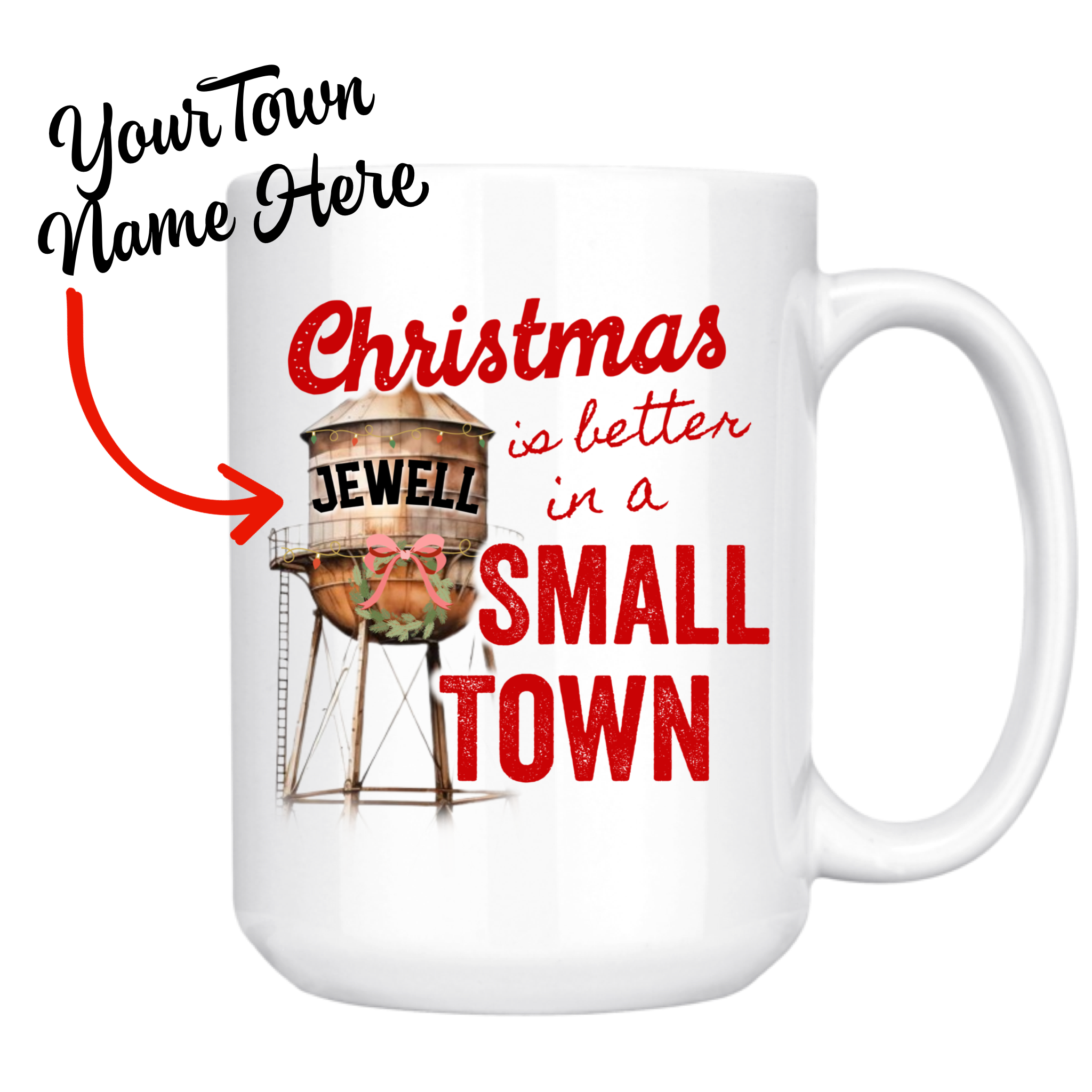 Christmas Is Better in A Small Town Personalized Mug
