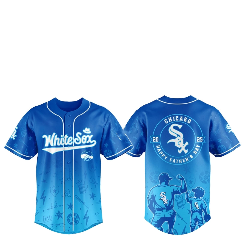 2025 Chicago White Sox Happy Father Day Baseball Jersey Combo - Grishko.com