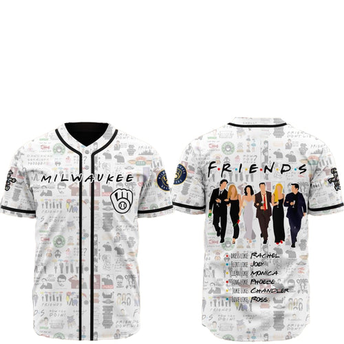 2025 Milwaukee Brewers Friends Baseball Jersey - Grishko.com