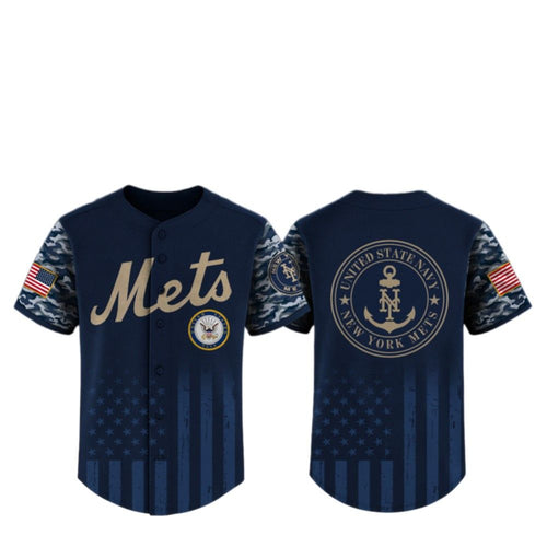 2025 NY Mets US Navy Appreciation Night Jersey - Grishko.com