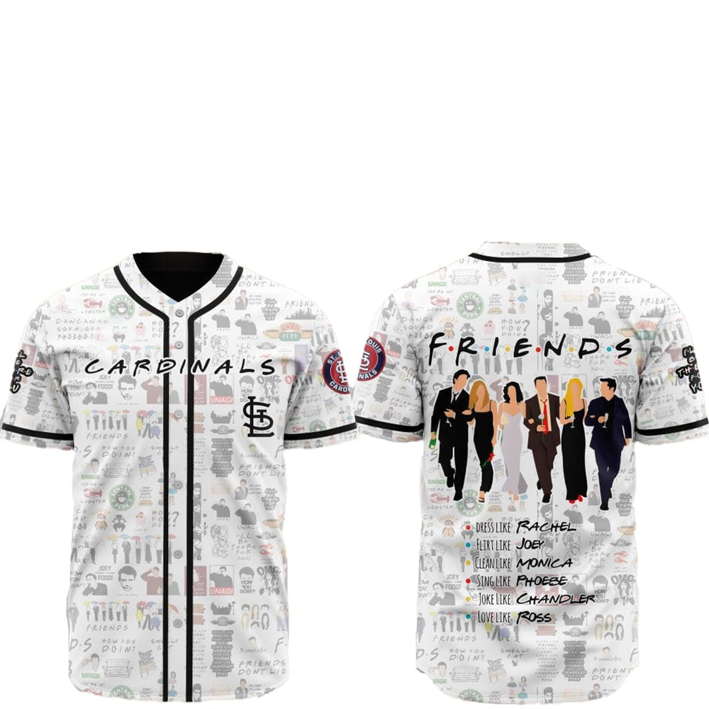 2025 St. Louis Cardinals Friends Baseball Jersey - Grishko.com