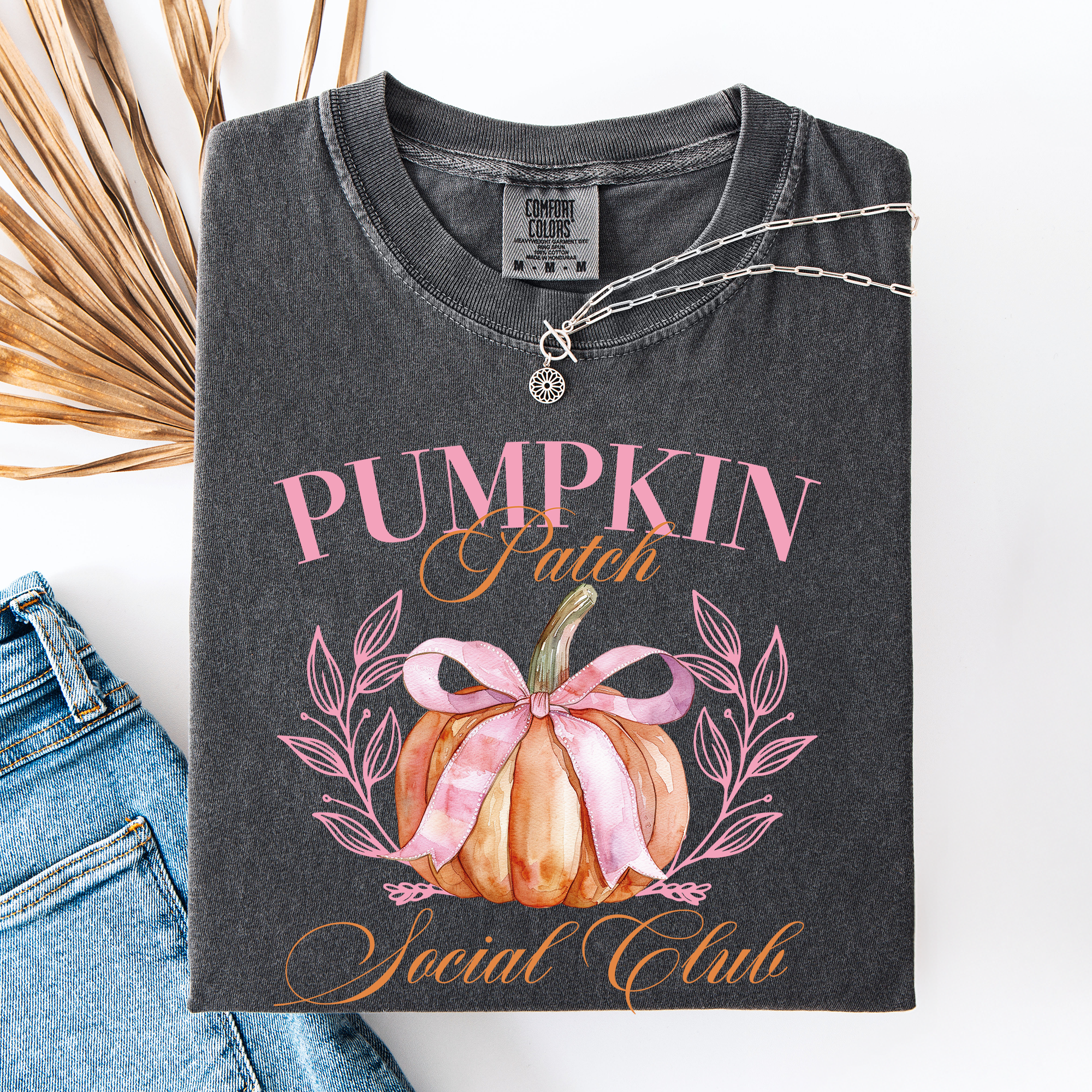 Pumpkin Patch Social Club Autumn Fall Comfort Colors T-Shirt