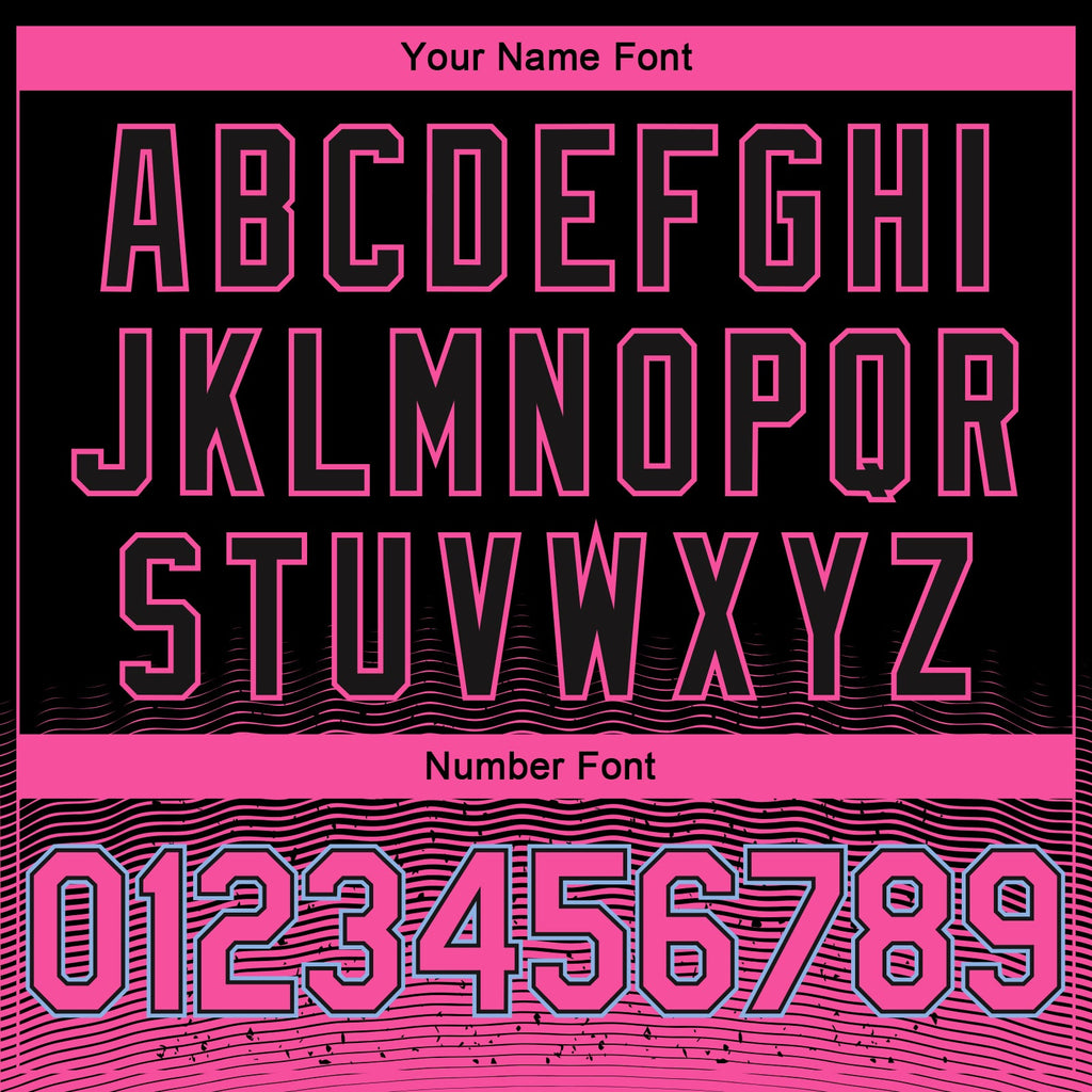 Custom Black Pink-Light Blue Fade Fashion Authentic City Edition Basketball Jersey