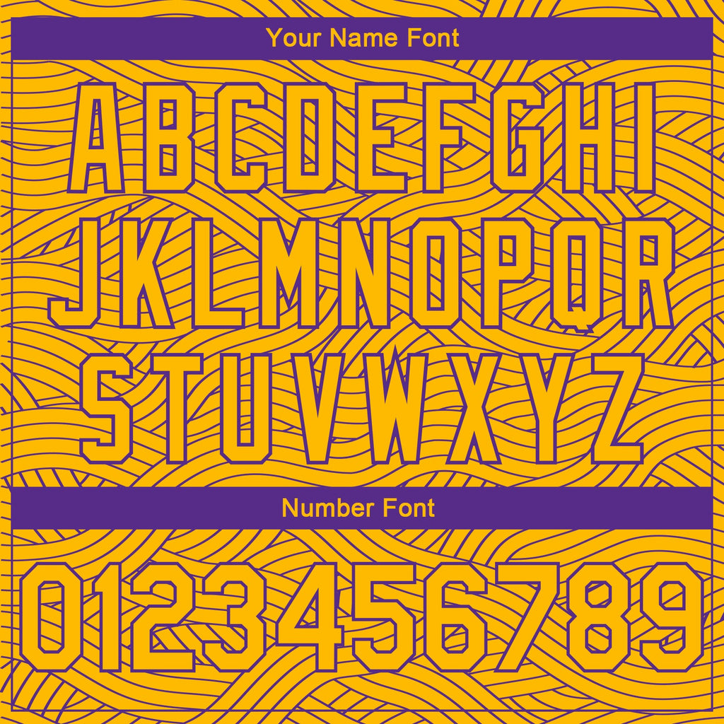 Custom Gold Purple Authentic City Edition Basketball Jersey