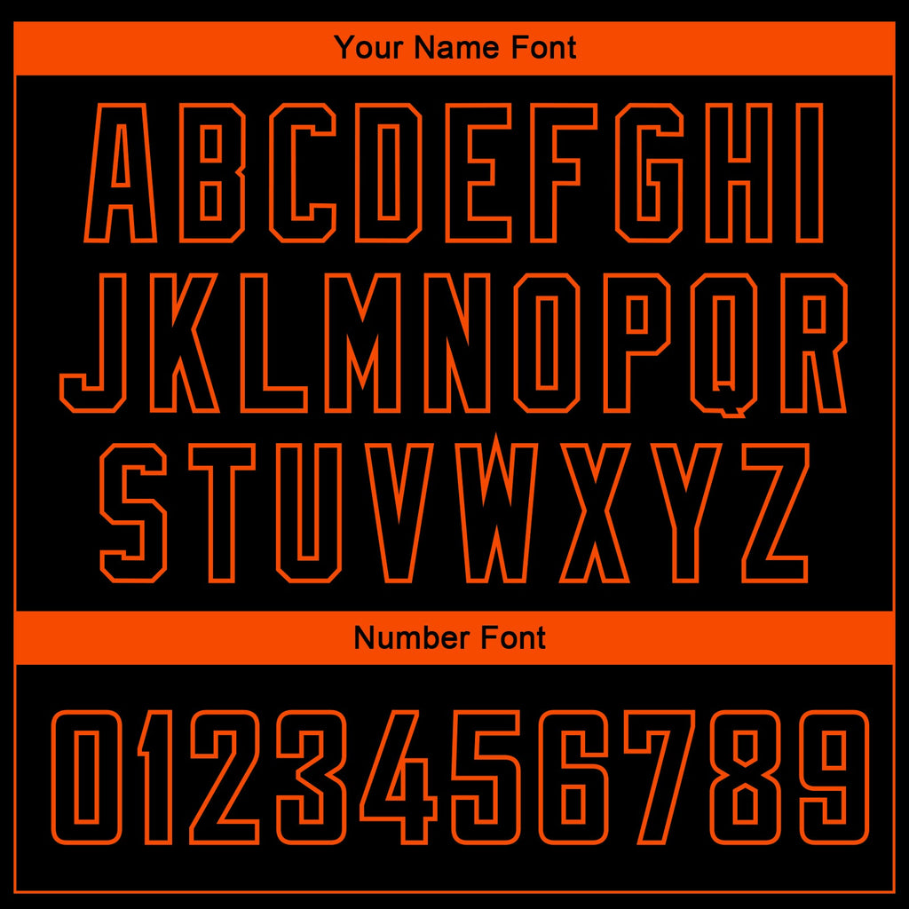 Custom Black Orange Side Panel Abstract Lines Authentic City Edition Basketball Jersey