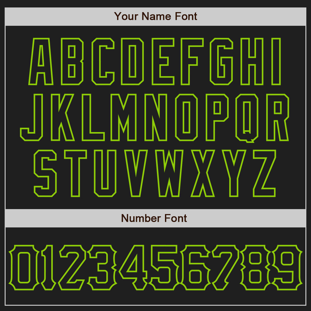 Custom Black Neon Green 3D Pattern Design Abstract Network Authentic Baseball Jersey