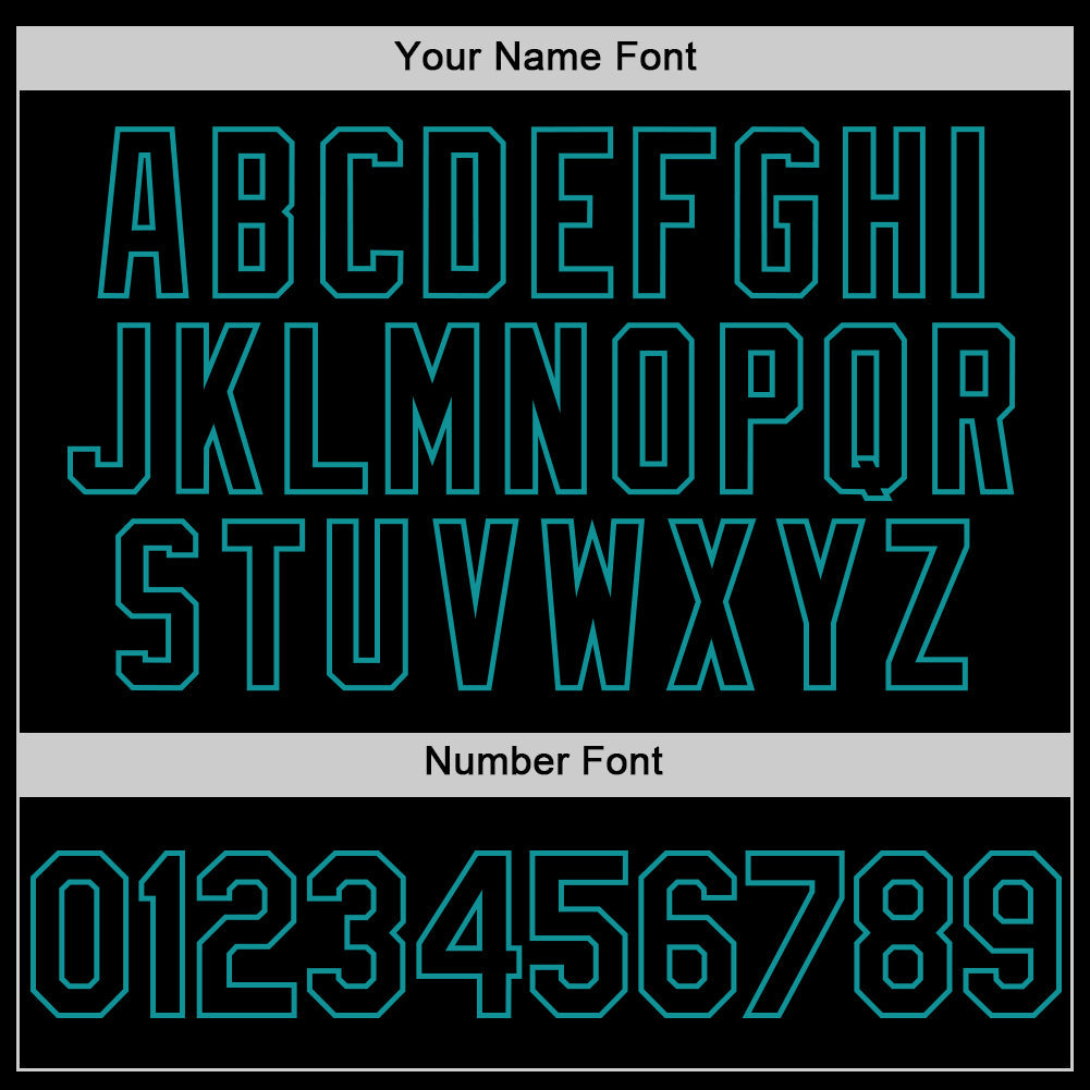 Custom Black Teal Line Authentic Baseball Jersey