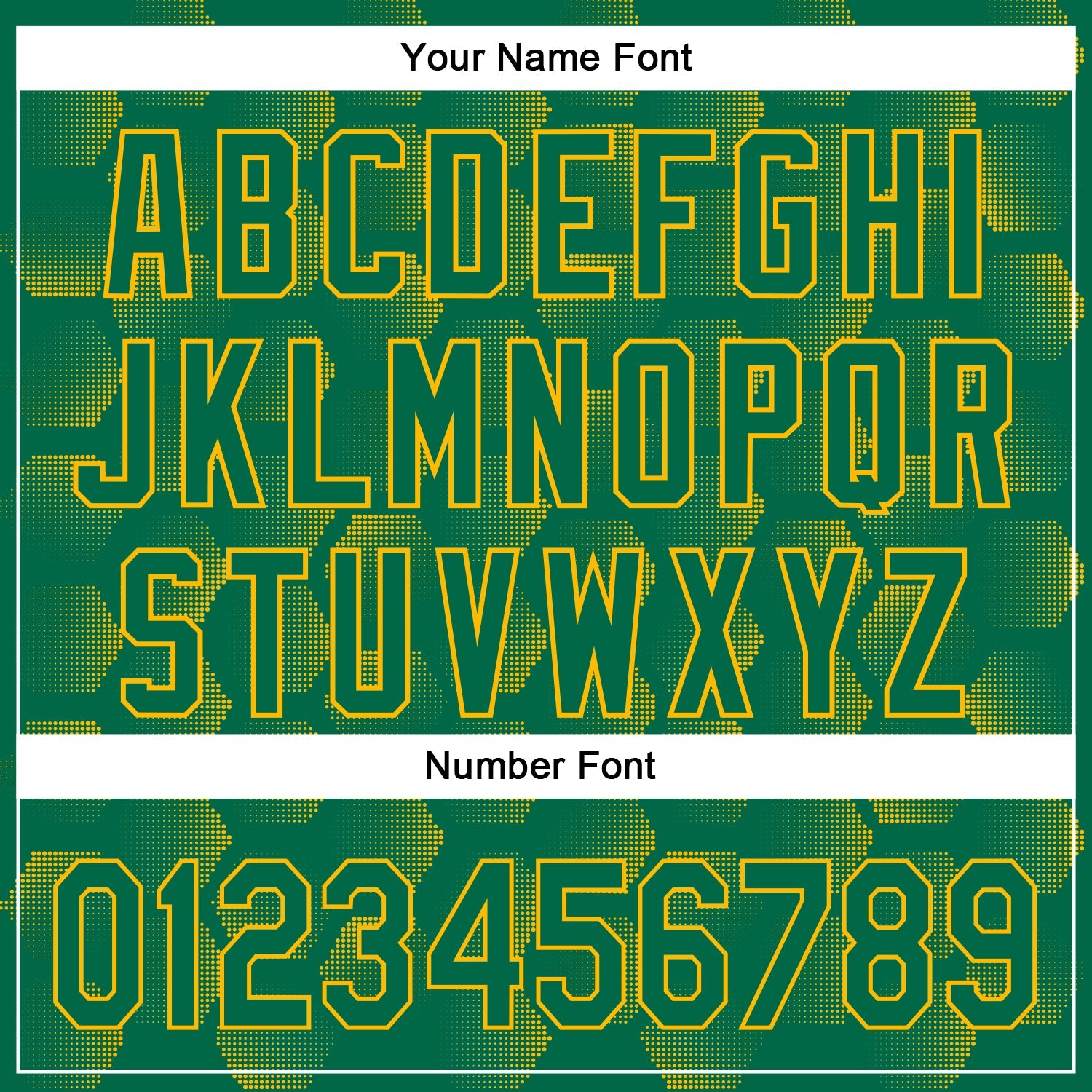 Custom Kelly Green Gold 3D Pattern Design Halftone Geometric Shapes Authentic Baseball Jersey