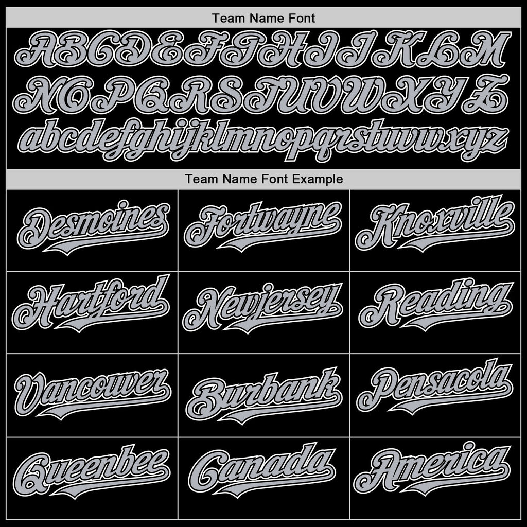 Custom Black Gray-White 3D Pattern Design Gradient Style Twinkle Star Authentic Baseball Jersey