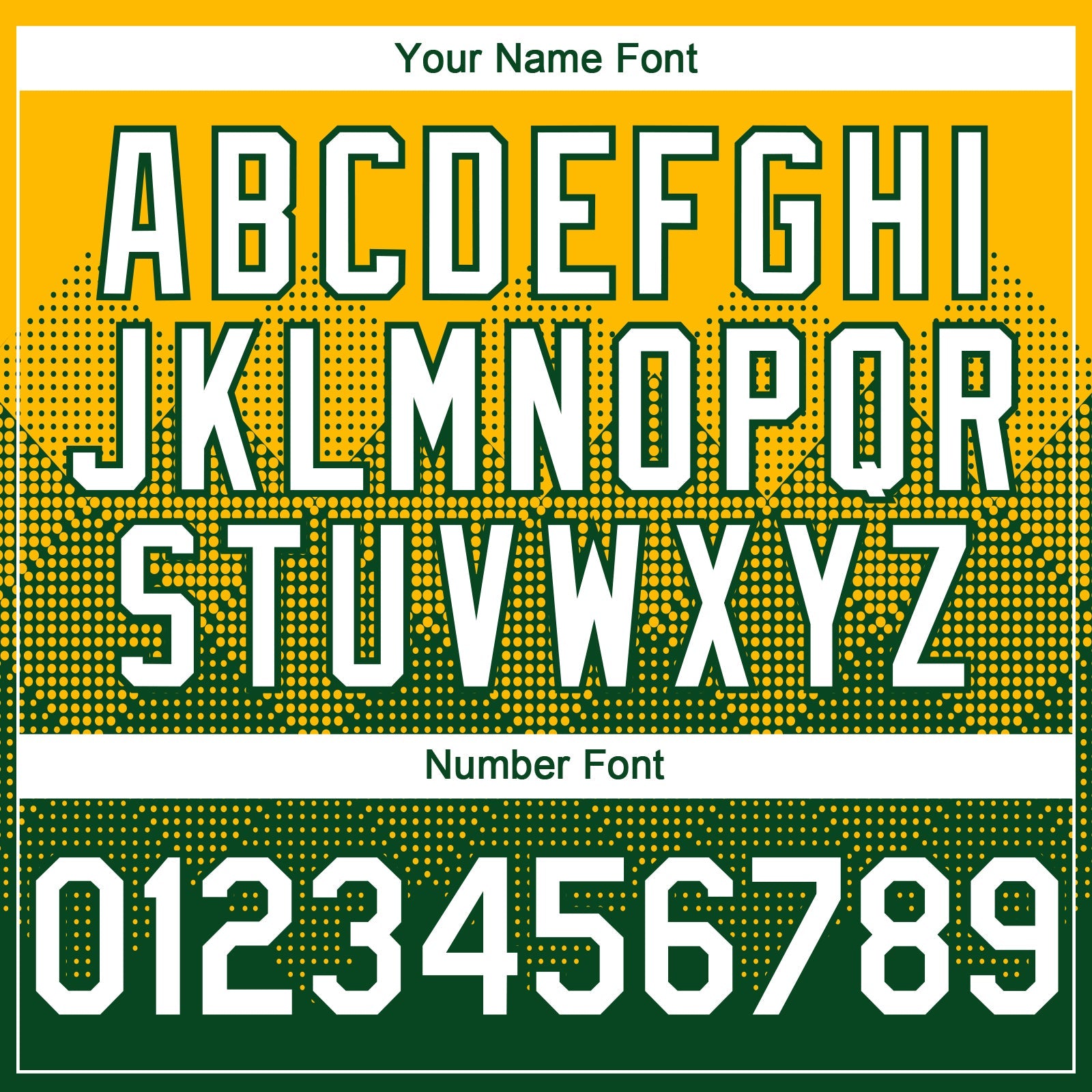 Custom Gold White-Green 3D Gradient Square Shape Authentic Baseball Jersey