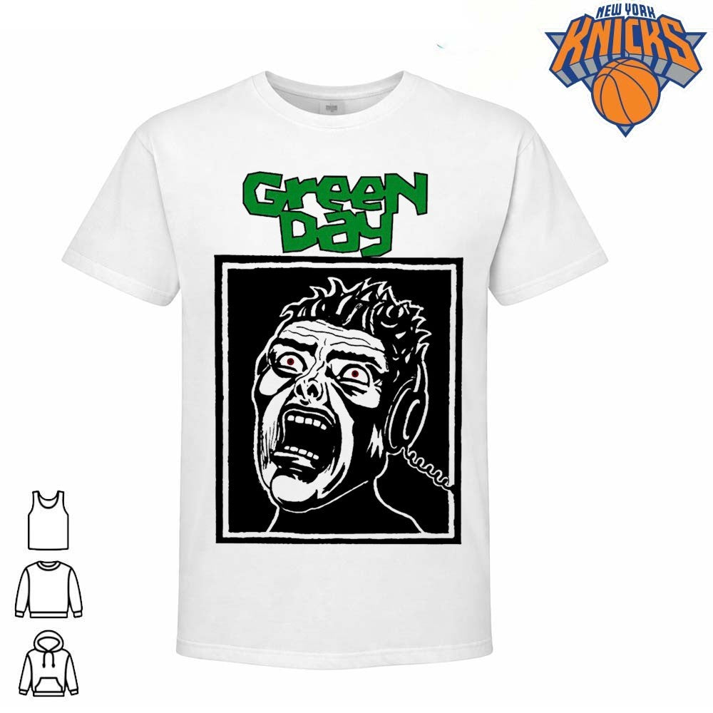 3Green Day Insomniac Album Art Style Headphone Listener Punk Rock Graphic Shirt