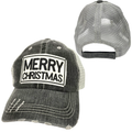 Merry Christmas Ball Cap | Unisex Hat | Distressed