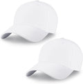 2-Pack Classic Structured Baseball Cap Adjustable Snapback Multipack Ball Caps for Custom Embroidery Running Workouts Outdoor