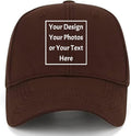 Custom Your Own Picture Text Logo Unisex Personalized Plain Adjustable Hat Baseball Cap