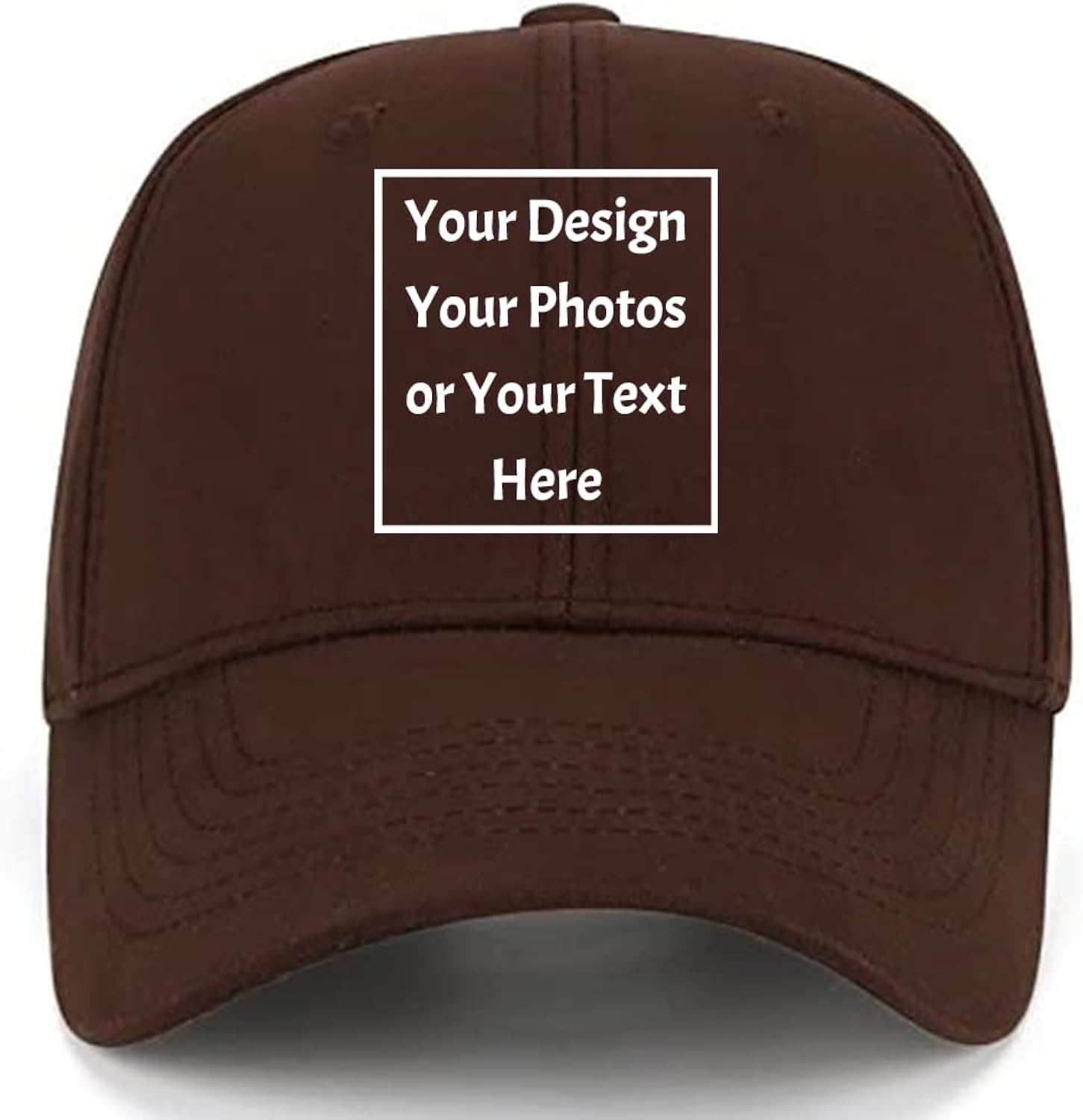 Custom Your Own Picture Text Logo Unisex Personalized Plain Adjustable Hat Baseball Cap