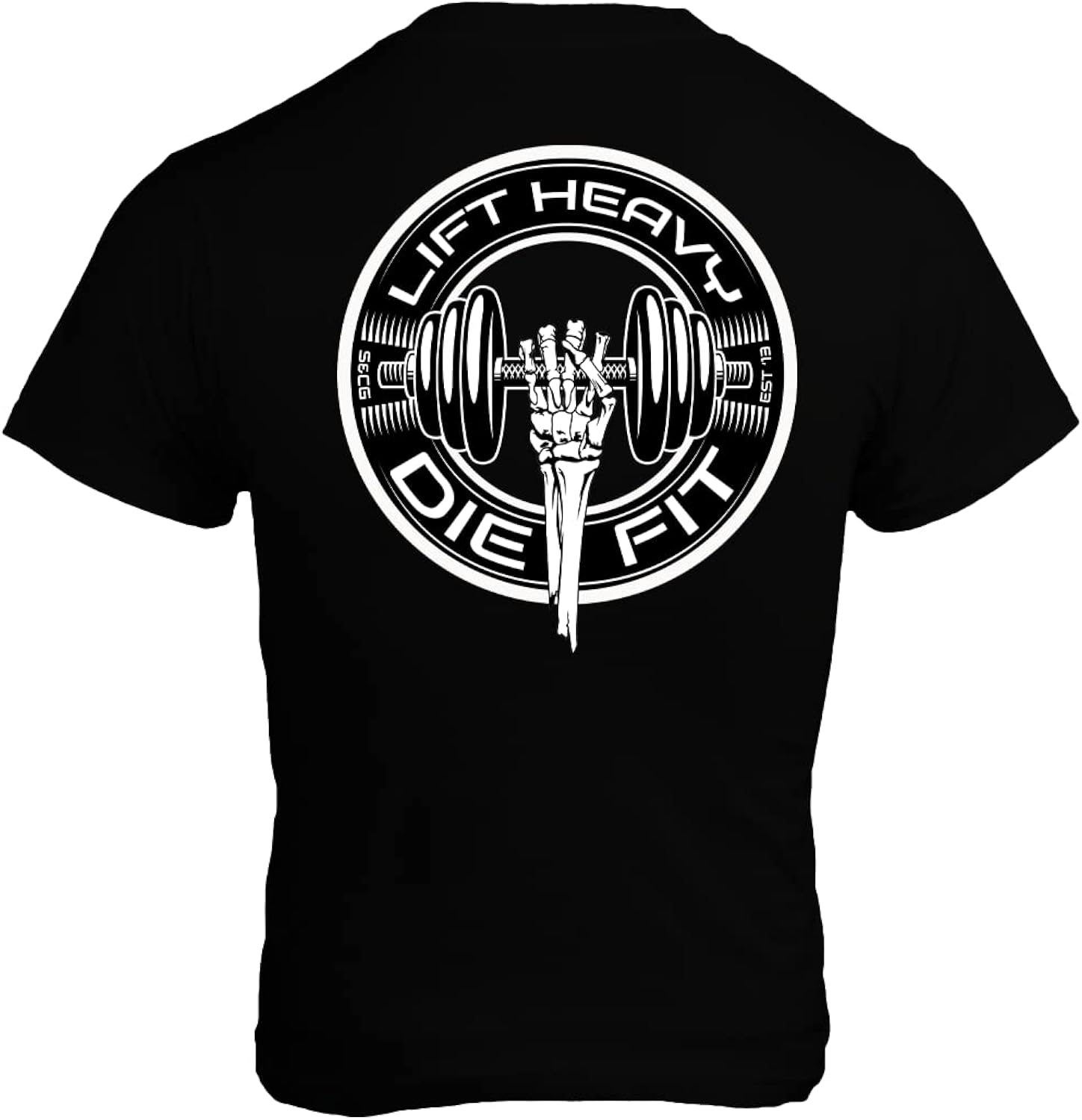 Lift Heavy Die Fit Weightlifting Shirt for Men and Women - Gym Motivational Graphic T-Shirts - Power Lifting Military Tee