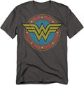 Wonder Woman Mother's Day Original Logo Unisex Adult T-Shirt (Charcoal)