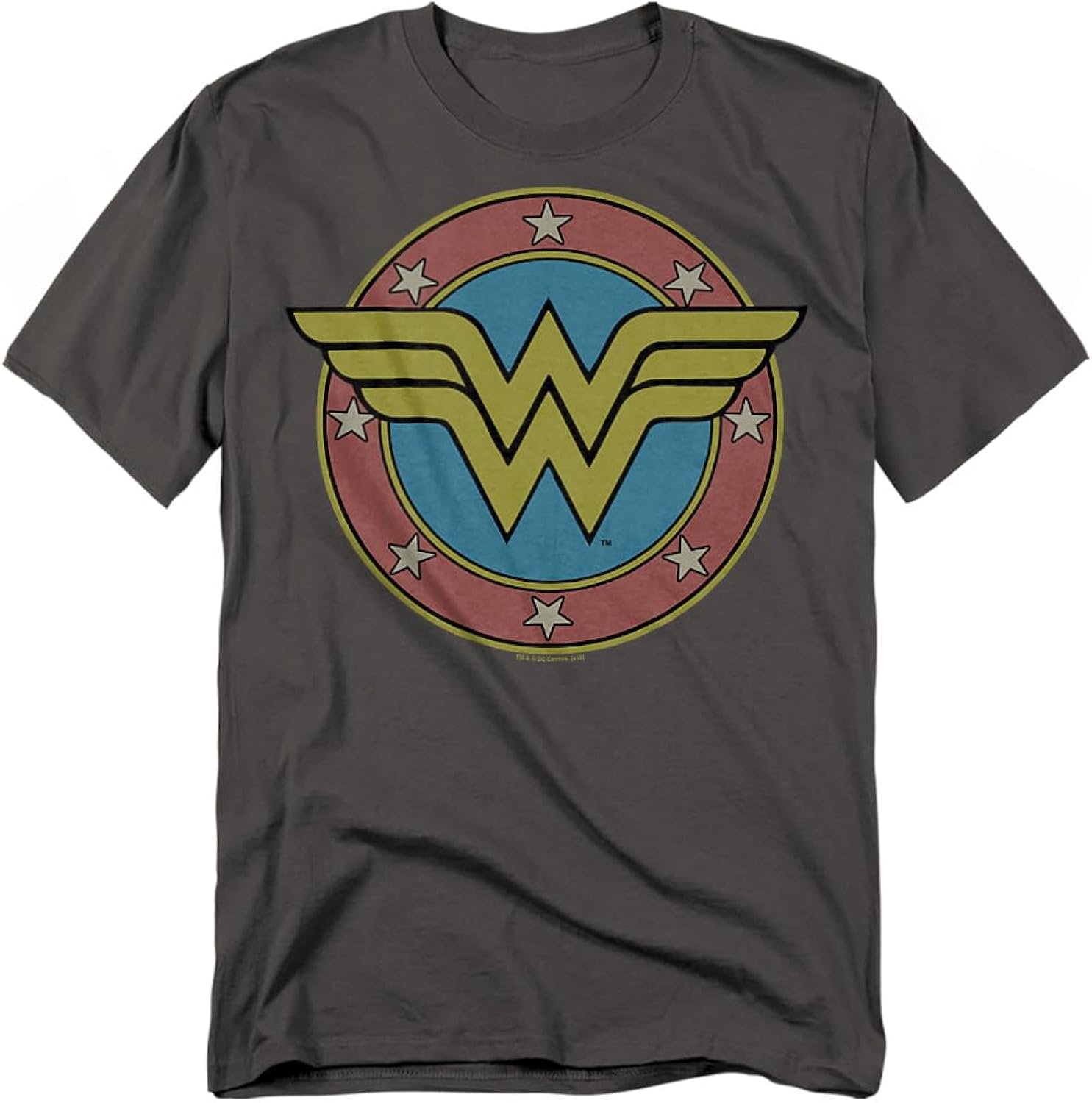 Wonder Woman Mother's Day Original Logo Unisex Adult T-Shirt (Charcoal)