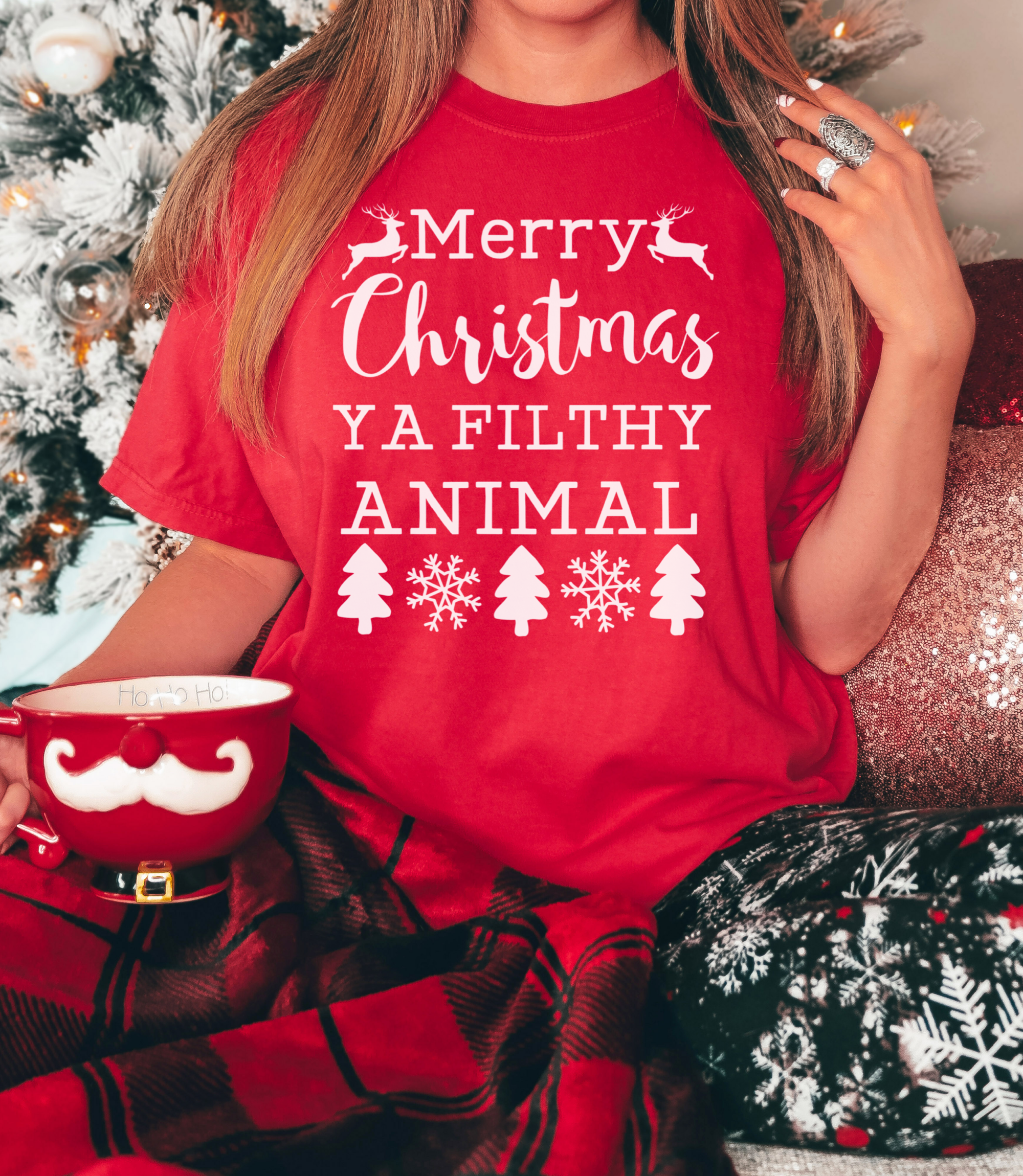 Merry Christmas Ya Filthy Animal Christmas T-Shirt