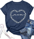 Mama Shirts for Women Mothers Day Mama Mommy Mom Bruh Graphic T Shirts Casual Tops Tee Gifts