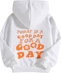 Girls' Letter Graphic Print Cute Hoodies Long Sleeve Pullover Hoodie Sweatshirt