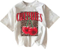 Women's Funny Cherry Graphic Tees Short Sleeve Crew Neck Going Out Summer Tops Tshirts Shirts