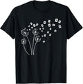 Mahjong Player Funny Cards Tiles Dandelion Chinese Tile Game T-Shirt