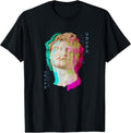 Glitch Greek Statue retrowave synthwave Vaporwave Aesthetic T-Shirt