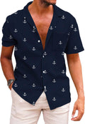 Funky Hawaiian Shirt for Men Palm Beach Shirts Tropical Vacation Clothes