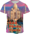 Custom T-Shirts with Photo All Over Printed Shirts Summer Novelty T-Shirts for Men Women