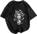 Women's Graphic Grunge Vintage T Shirts Short Sleeve Summer Cool Tops Hip Hop Outfit Streetwear