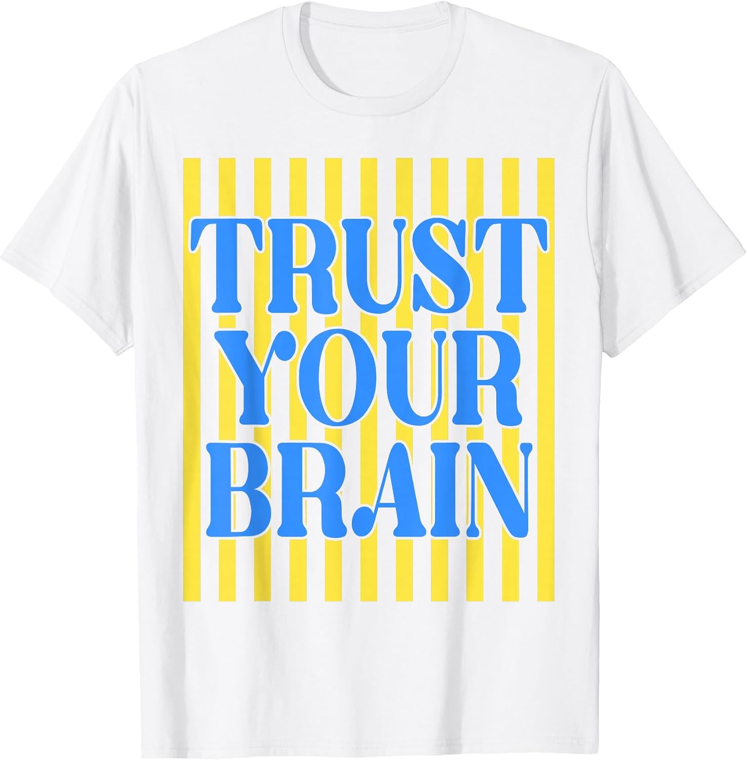 Retro Stripes Trust Your Brain Test Day Teachers Kids T-Shirt