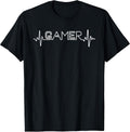 Funny Gaming Art for Men Women Kids Gamers Video Game Player T-Shirt Small