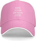 Custom Hat Design Your Own, Personalized Classic Hats for Men Women,Customizable Baseball Cap Dad for Outdoor Adjustable