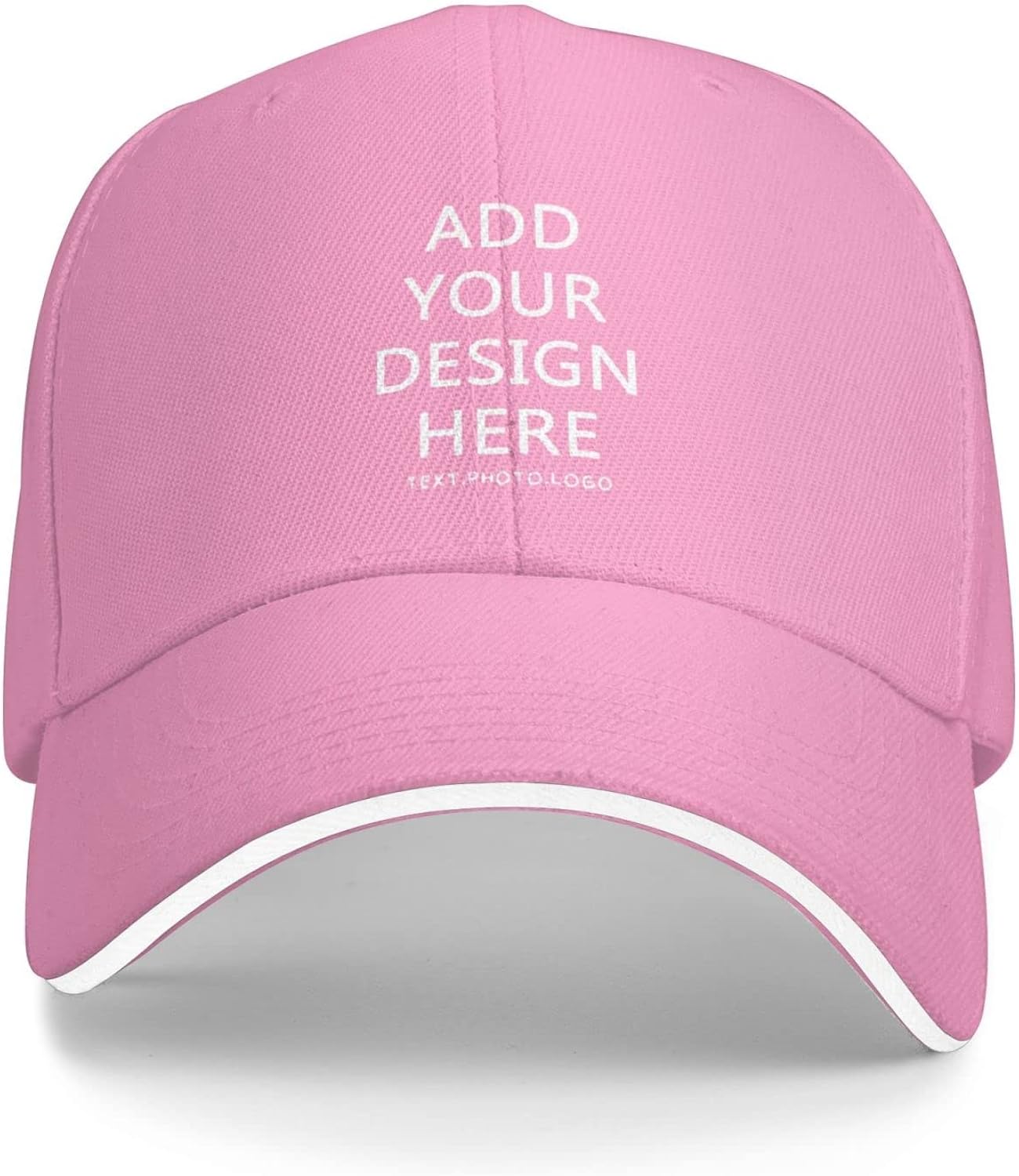 Custom Hat Design Your Own, Personalized Classic Hats for Men Women,Customizable Baseball Cap Dad for Outdoor Adjustable