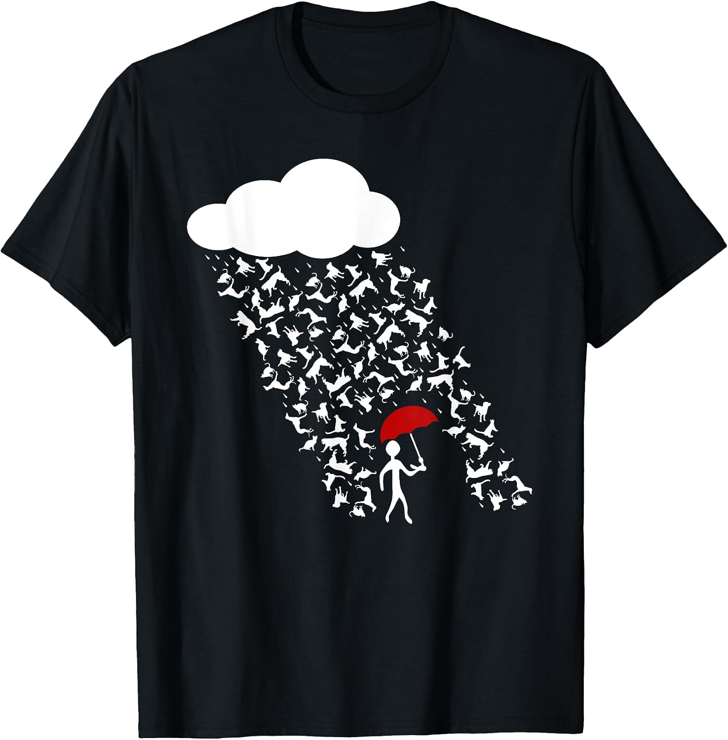 It's Raining Cats and Dogs | Cute Funny Canine Feline Lover T-Shirt for Men Women Girls Kids