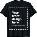 Custom Front & Back Print T-Shirt with Your Image for Men, Women and Kids by Modify by Amazon Merch on Demand