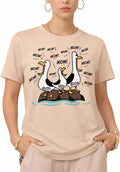 Personalized Funny Seagull Mom T Shirt with Kids Names - Custom Shirt for Mom Grandma Nana Mimi Grammy Mommy