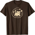 90s Y2K Scary Tomcat Cat is Scared Under Starry Tail T-Shirt