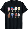 Characters as Nostalgic Ice Cream T-Shirt