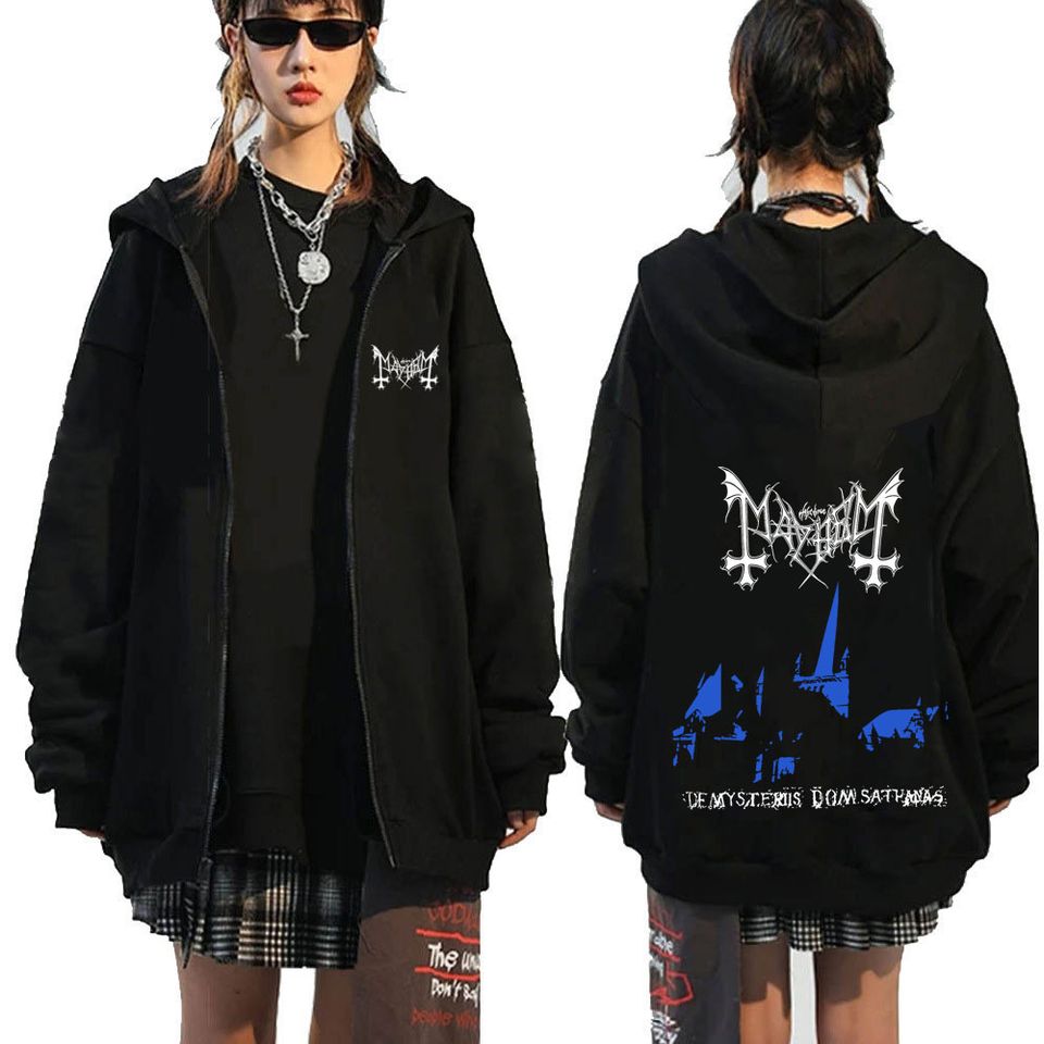 Mayhem De Mysteriis Dom Sathanas Zipper Hoodies