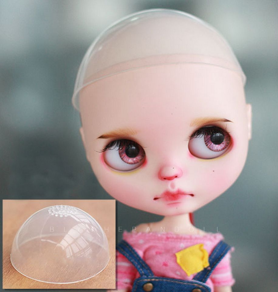 Silicone Wig Cap: Anti-Slip Scalp Protector for Blythe Doll (10-11 inch)