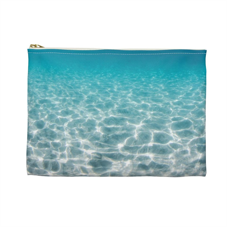 Ocean Print Accessory Pouch