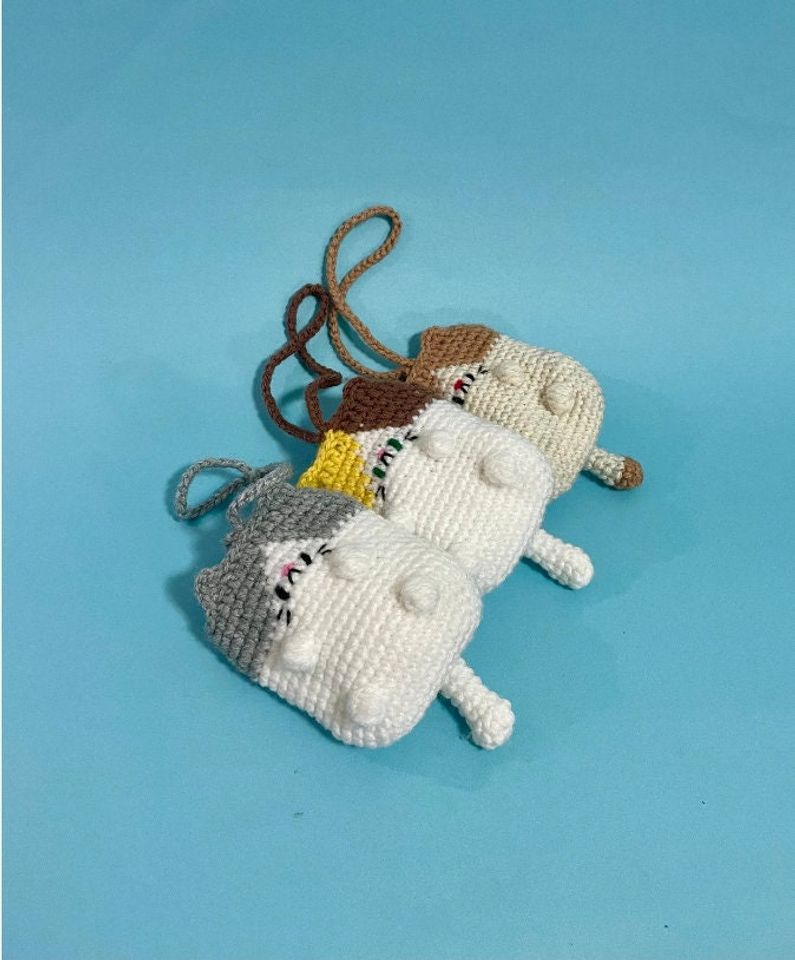 Crochet Cat Pouch | Wallet | Bag Accessory