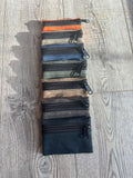 Mini Waxed Canvas Zip Pouch / Coin Pouch